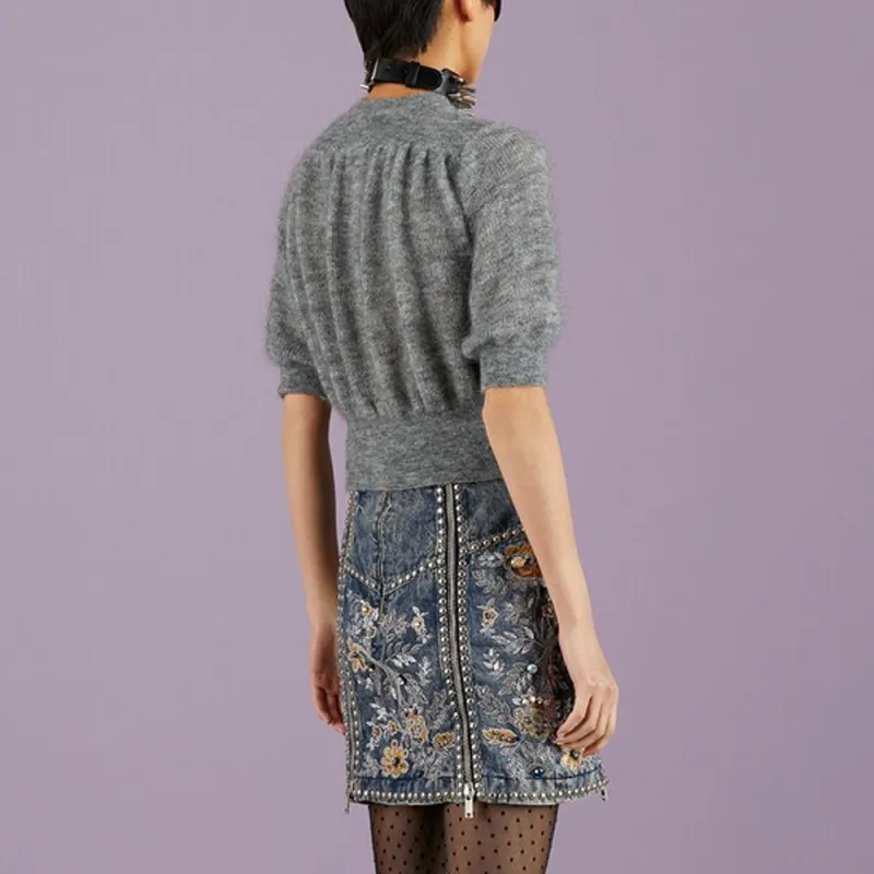 GUCCI Fine Knit Mohair Cardigan-3