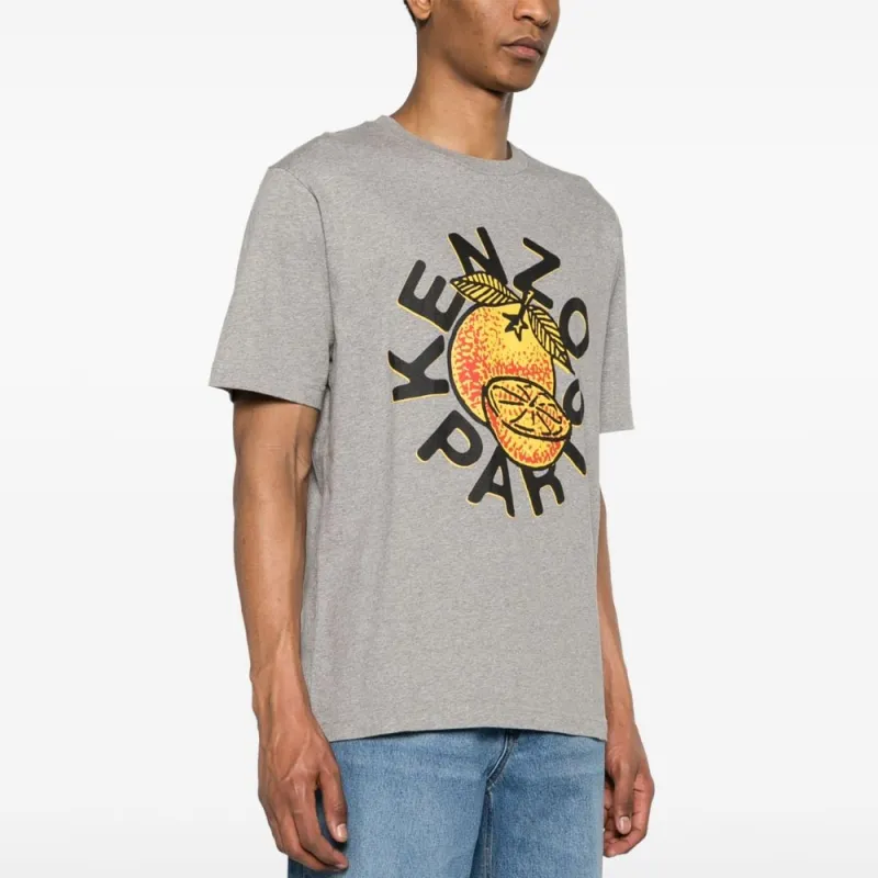 KENZO Maxi Logo Printed Crewneck T Shirt-3