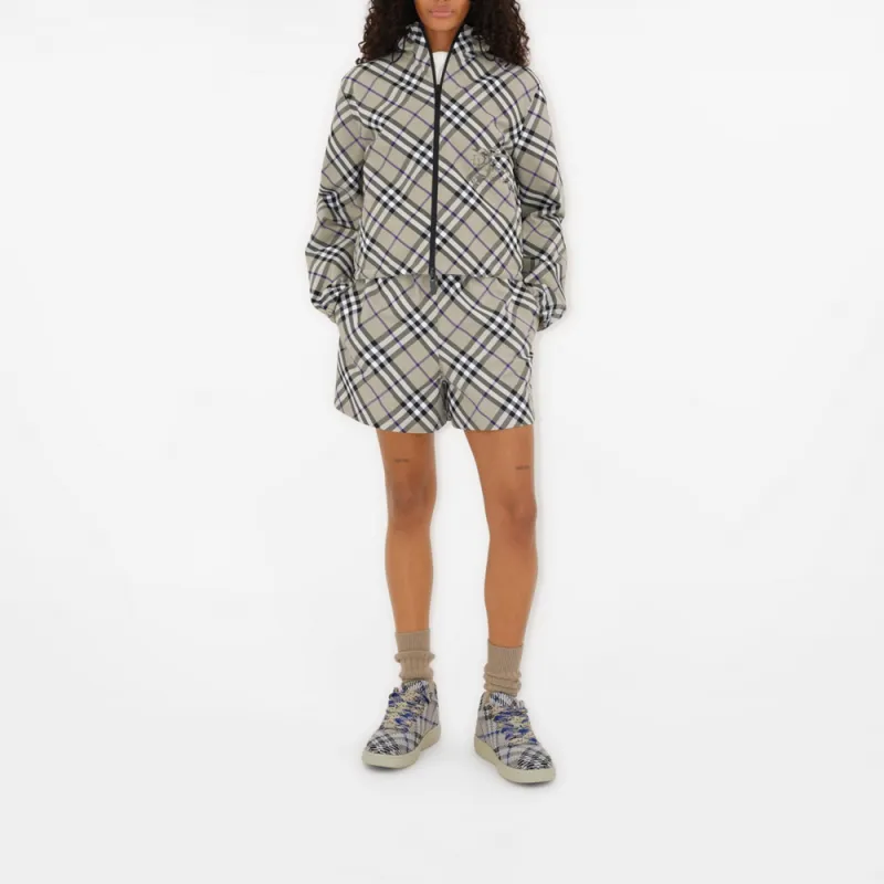 Burberry Reversible Cropped Check Jacket-4