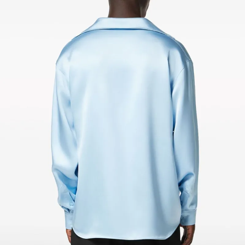 VERSACE Shirts Men Light Blue-3