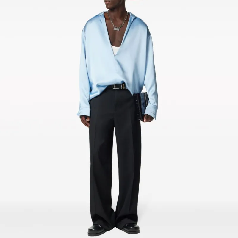 VERSACE Shirts Men Light Blue-1