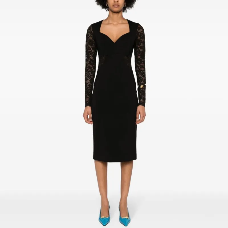 TWINSET MILANO SS24 Long-Sleeved Dresses Women's Black-1