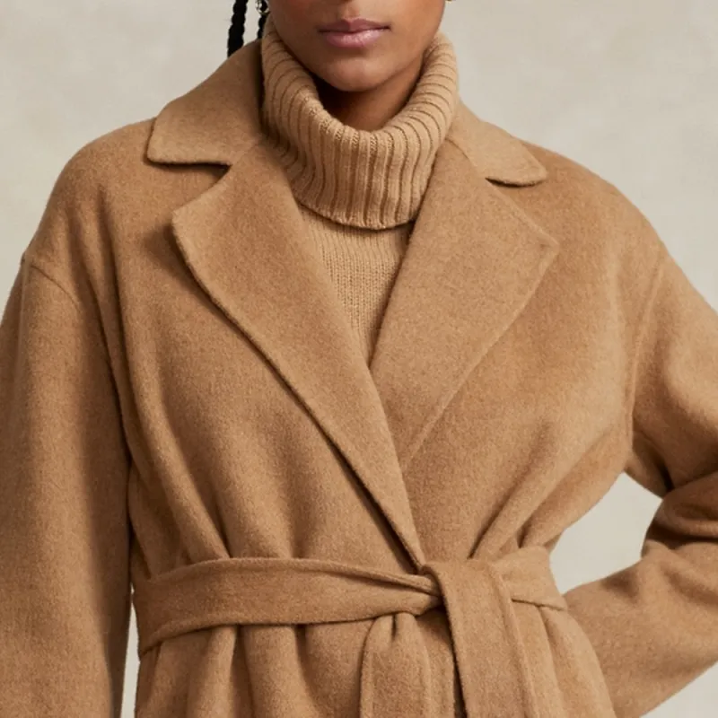 Polo Ralph Lauren FW23 Coats Women's Brown-4
