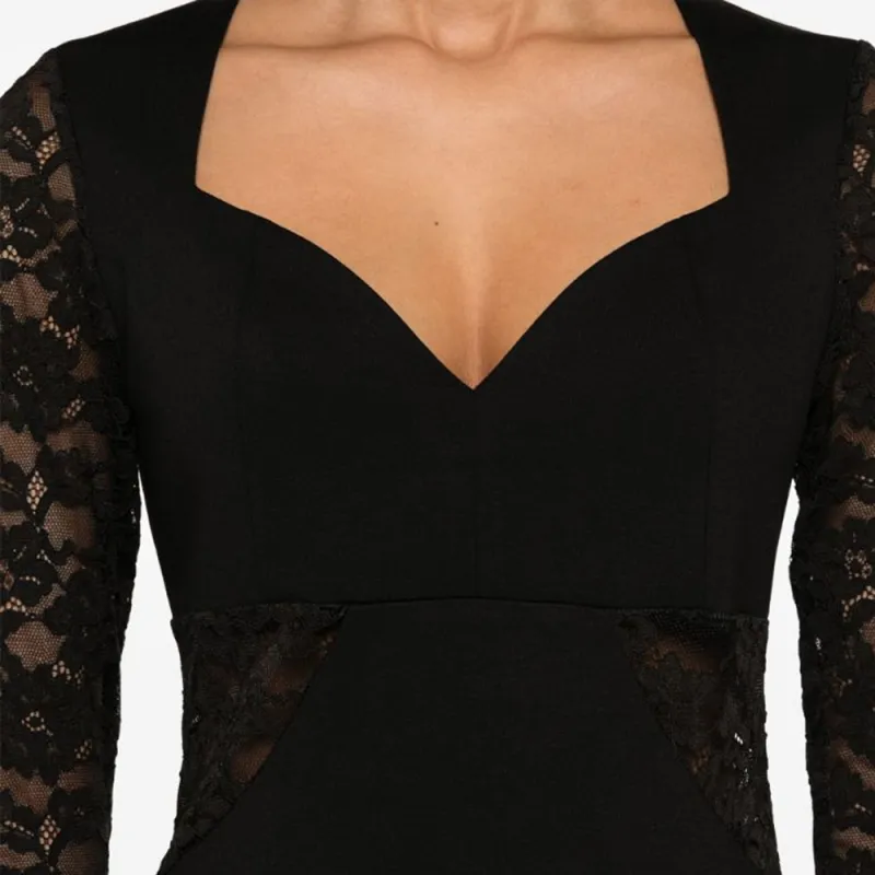 TWINSET MILANO SS24 Long-Sleeved Dresses Women's Black-4