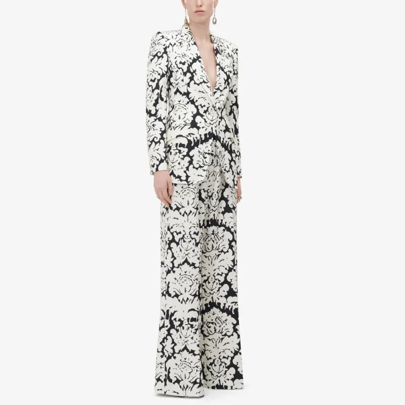 Alexander McQueen Floral Printed Trousers-3