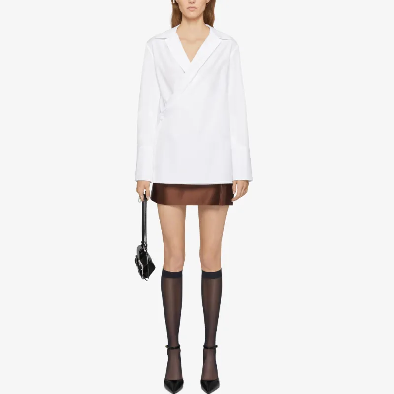 Givenchy Wrapped Poplin Long Sleeve Shirt-2