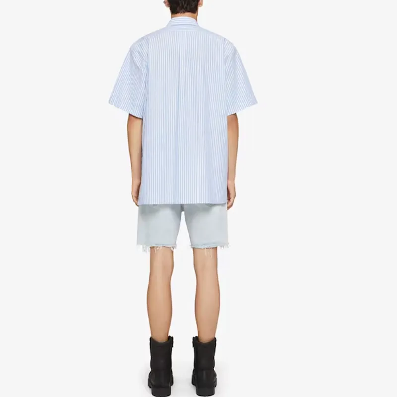 Givenchy Logo Embroidered Striped Shirt-3
