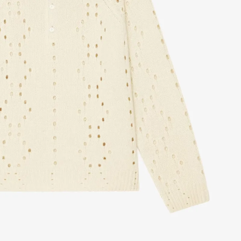 Givenchy Ribbed Collar Knit Sweater-5