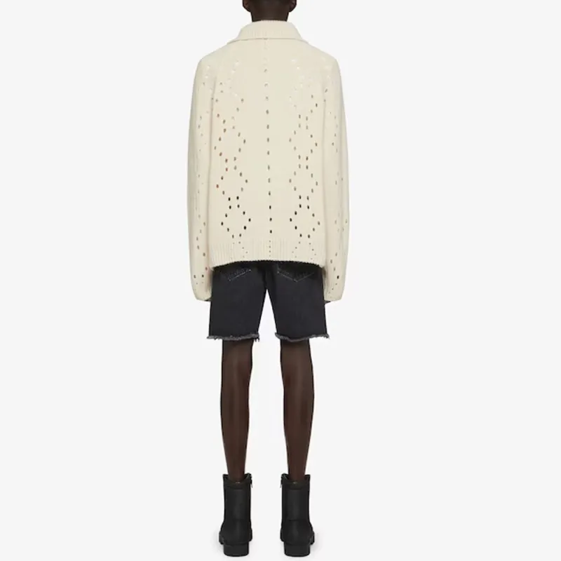 Givenchy Ribbed Collar Knit Sweater-2