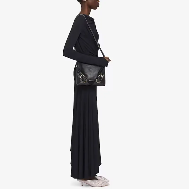 Givenchy Asymmetric Draped Midi Dress-3