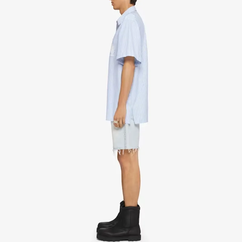 Givenchy Logo Embroidered Striped Shirt-4