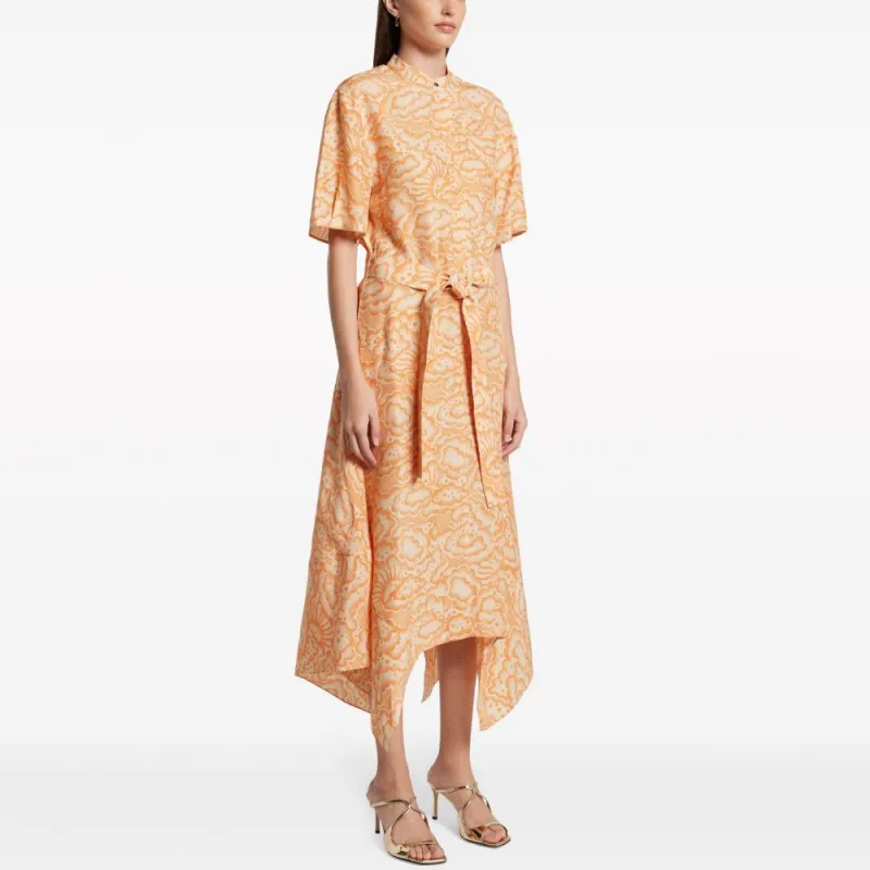 Stella McCartney Cloud print Silk Midi Dress-3