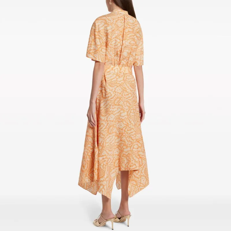 Stella McCartney Cloud print Silk Midi Dress-2