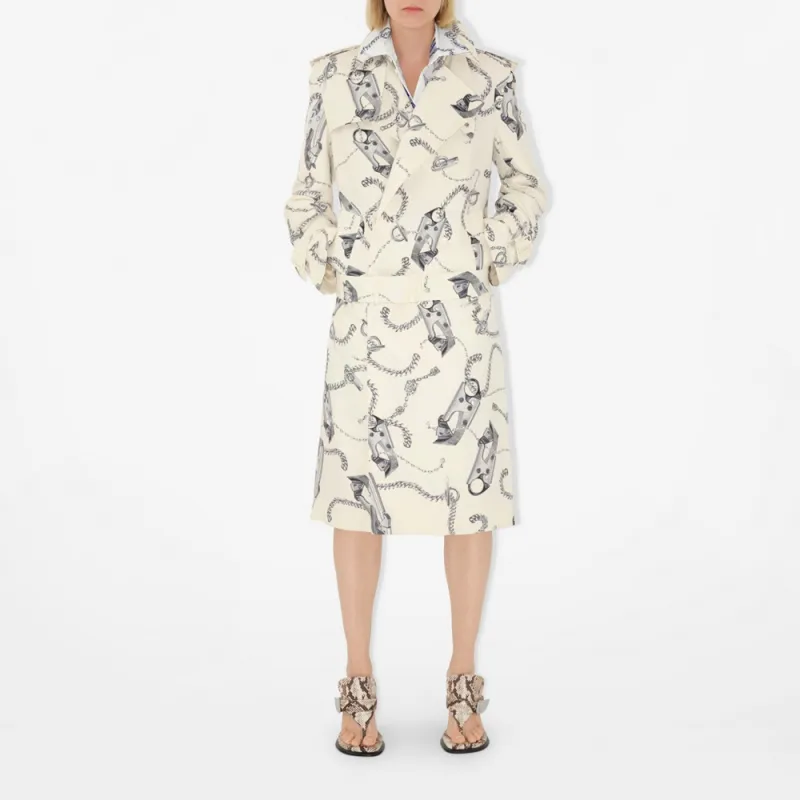 Burberry Knight Hardware print Silk Shirt-5