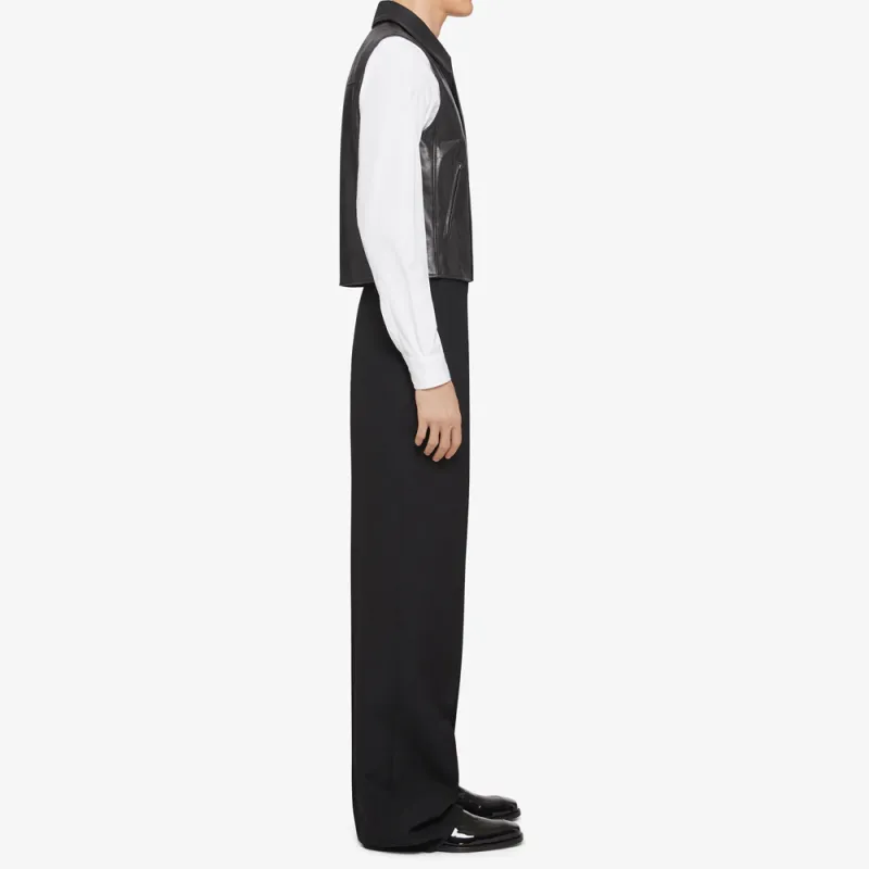Givenchy Logo Debossed Leather Waistcoat-3