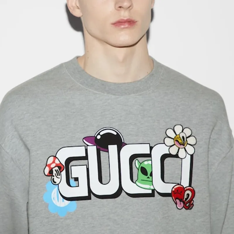 GUCCI SS24 Sweatshirt Men's Gray-2