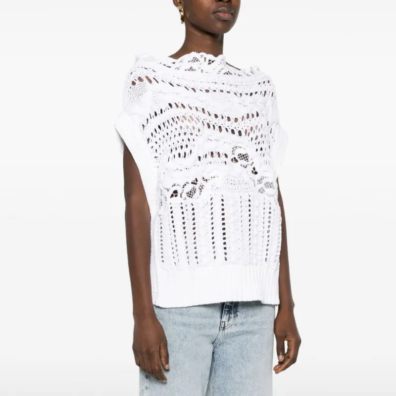 ERMANNO SCERVINO SS24 Knitwear Women's White-3