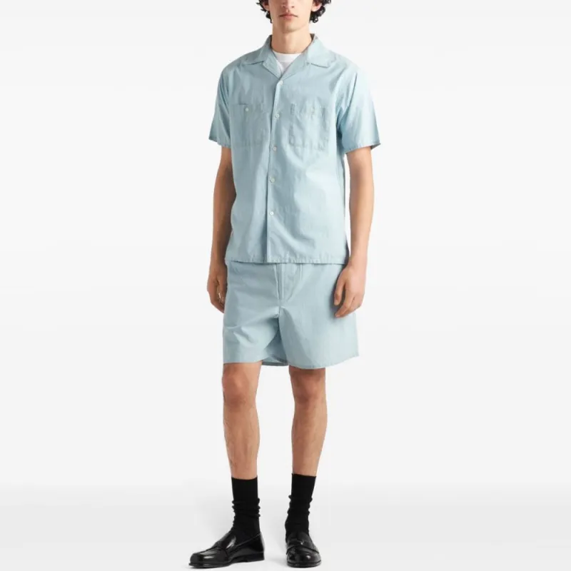 PRADA Short Sleeved Button Up Shirt-3