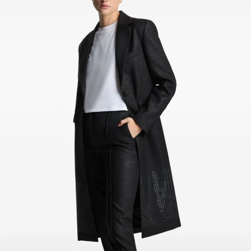 St. John Metallic Twill Tailored Coat-3
