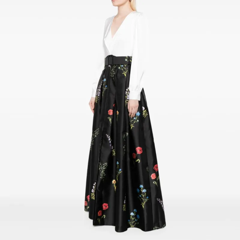 Sachin & Babi Zoe Colour block Gown-3