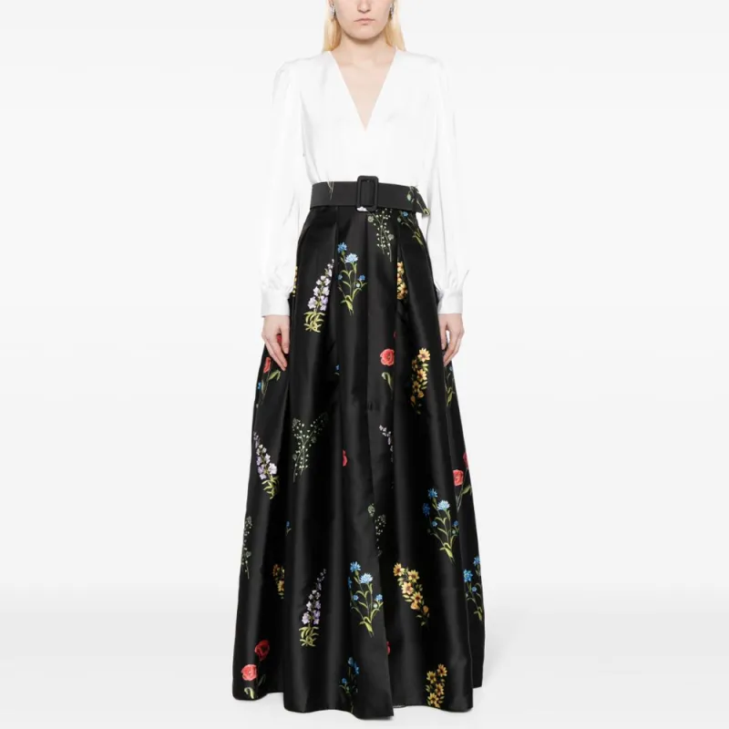 Sachin & Babi Zoe Colour block Gown-1