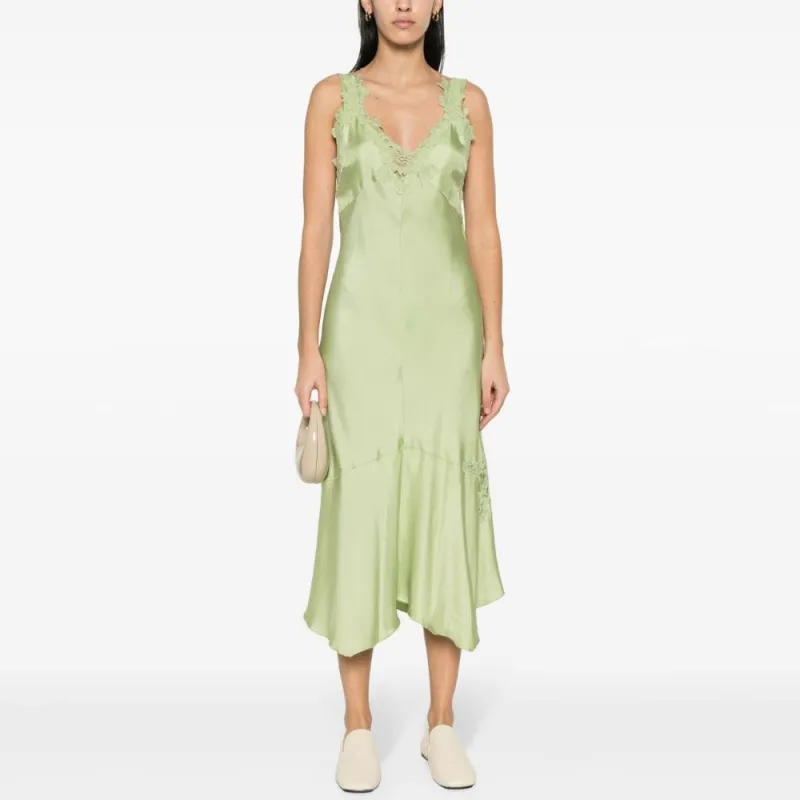 Dorothee Schumacher Lace appliqué Camisole Silk Dress-1