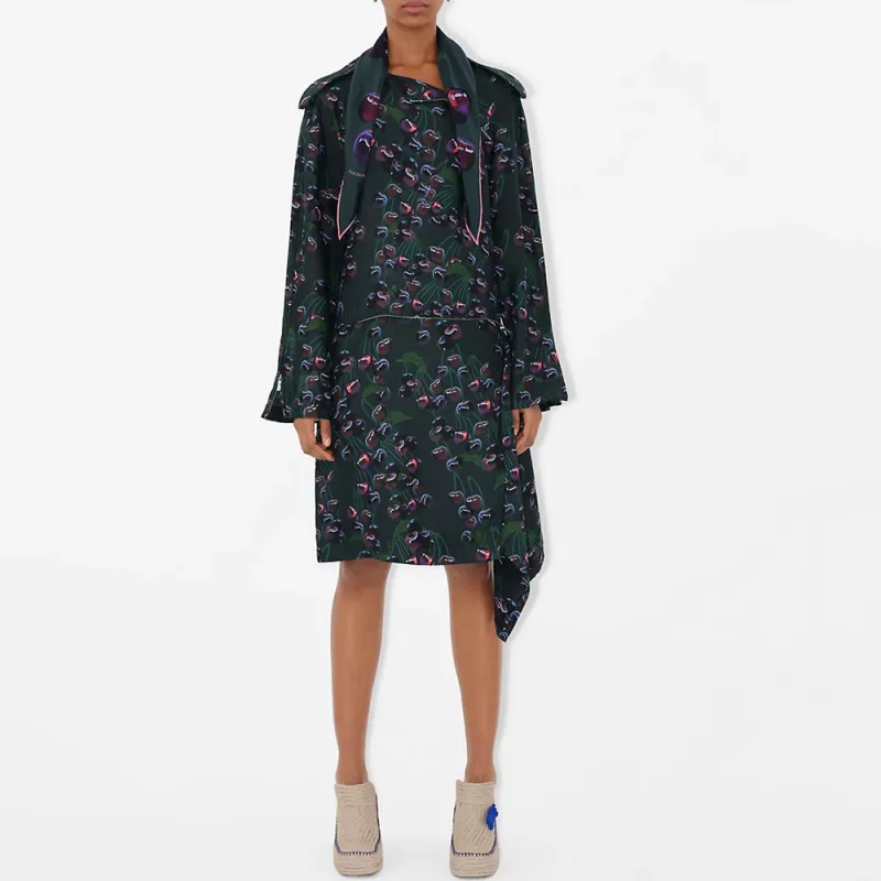 Burberry Cherry-print Cotton Mini Dress-4