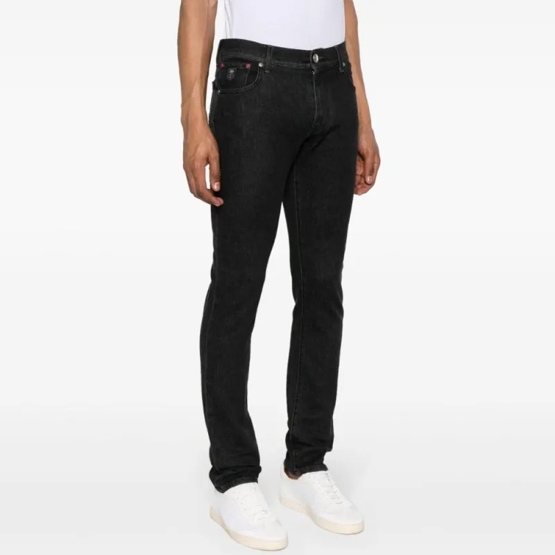 Corneliani Mid rise Tapered Jeans-3