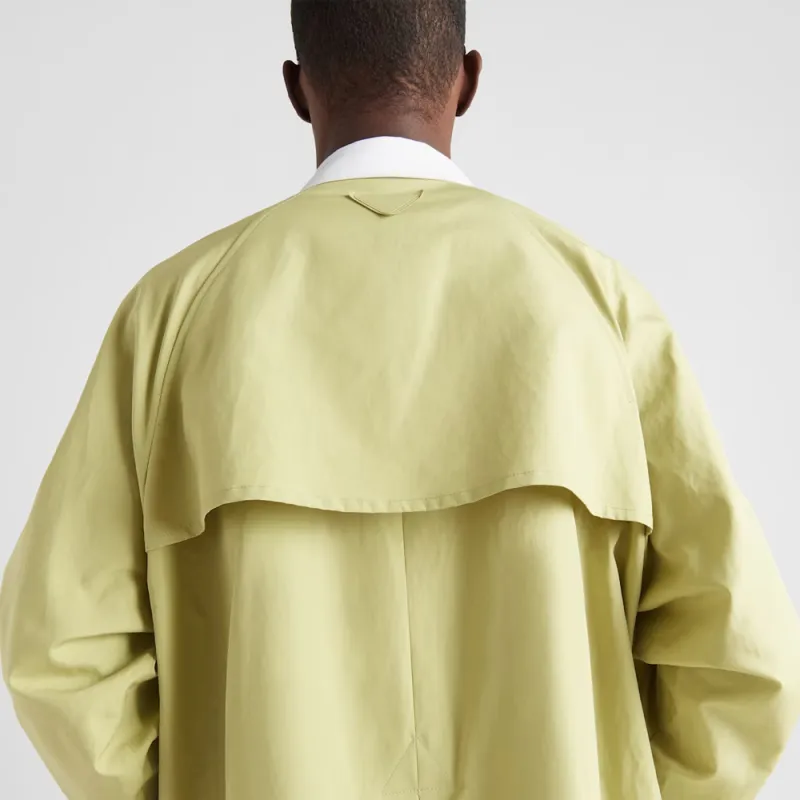 PRADA Trench Coat Men's Light Grass Green-4