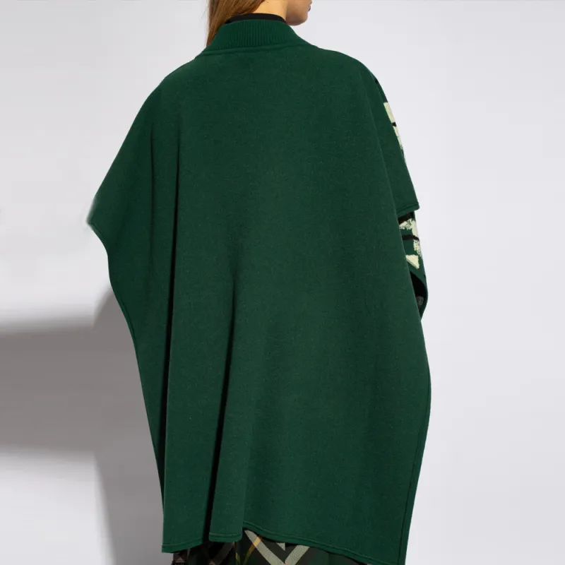 Burberry Argyle Wool blend Cape-4