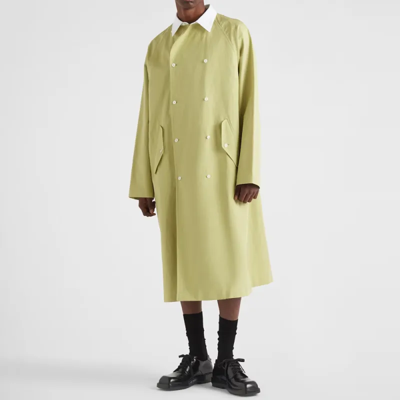 PRADA Trench Coat Men's Light Grass Green-1