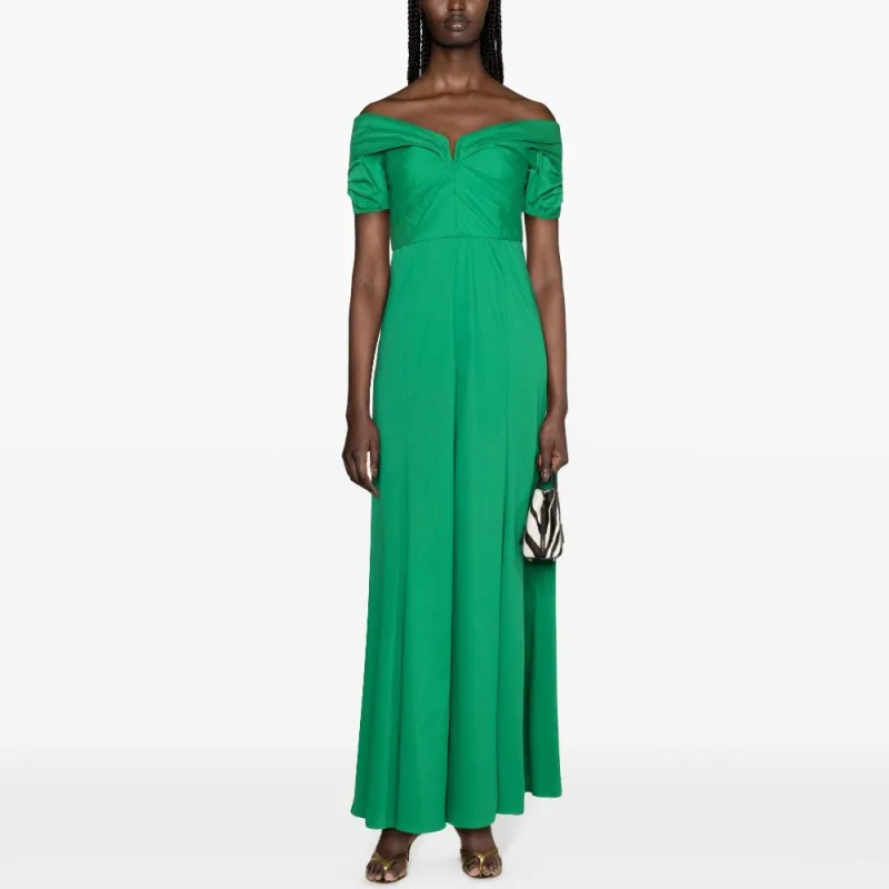 DVF Diane Von Furstenberg Laurie Ruched Off-Shoulder Dress-1