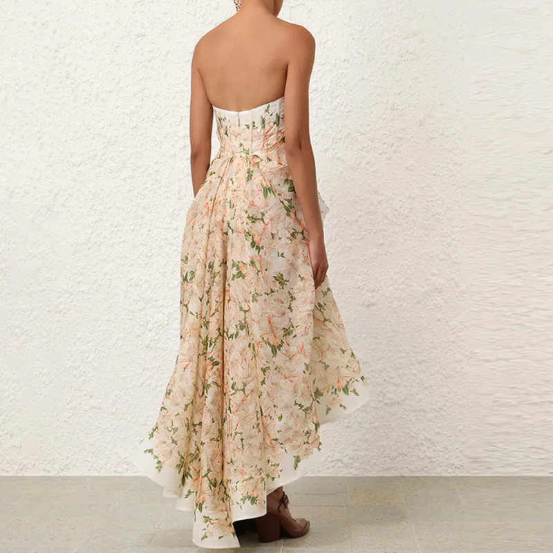 Zimmermann SS24 Sleeveless Dress Women's Coral-2