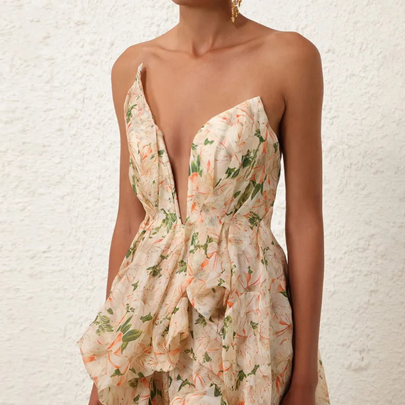 Zimmermann SS24 Sleeveless Dress Women's Coral-4