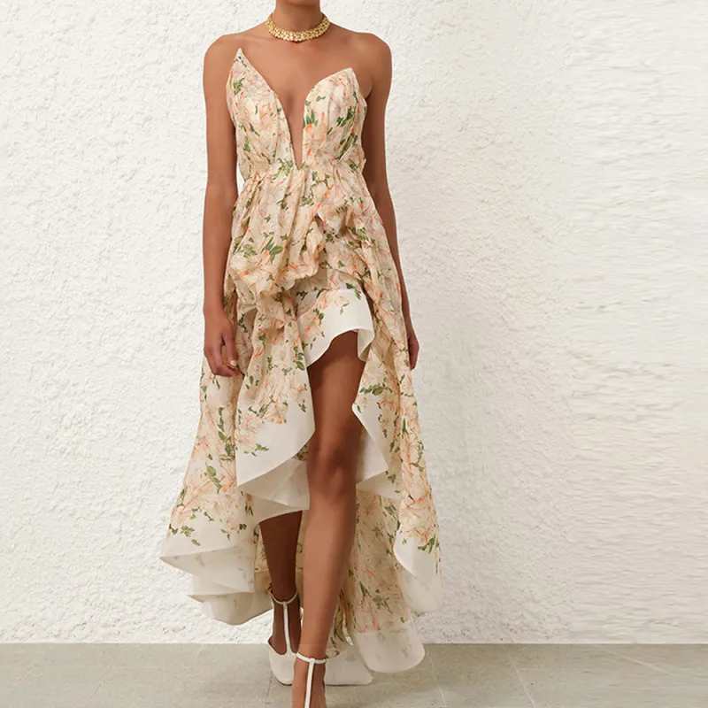 Zimmermann SS24 Sleeveless Dress Women's Coral-1