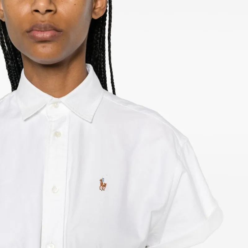 Polo Ralph Lauren SS24 Short Sleeved Dress Women's White-5
