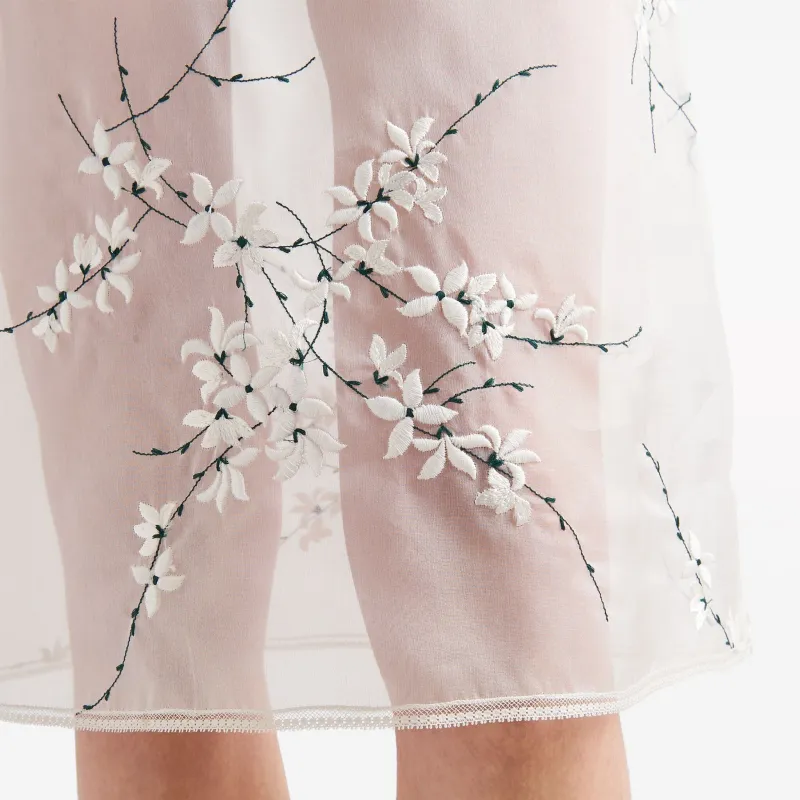 PRADA SS24 Casual Long Skirts Women's White-2