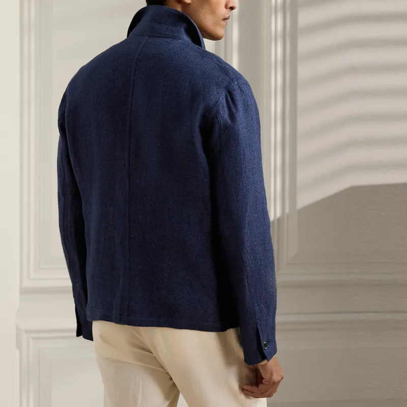 Ralph Lauren Herringbone Single-breasted Jacket-3