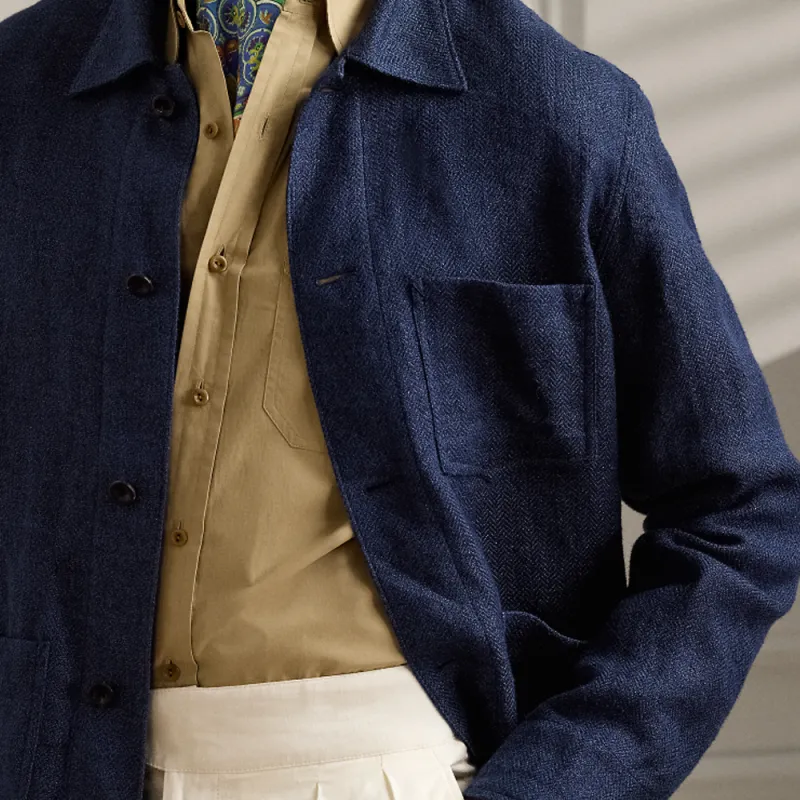 Ralph Lauren Herringbone Single-breasted Jacket-4