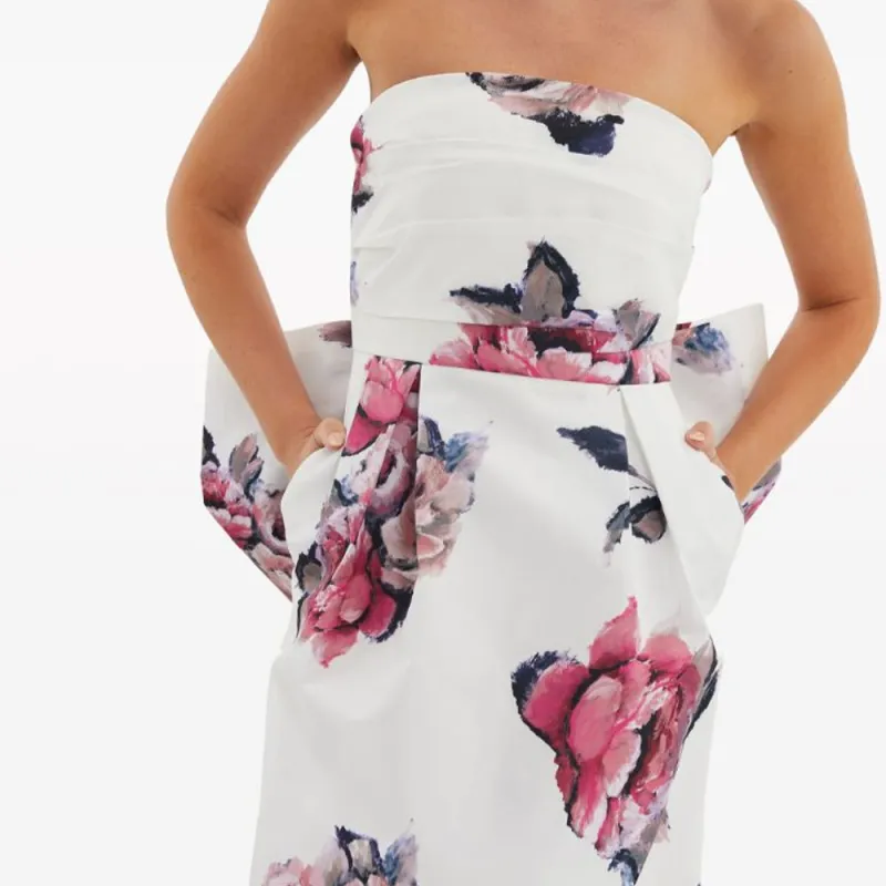Rebecca Vallance Aveline Bow Floral Gown-4