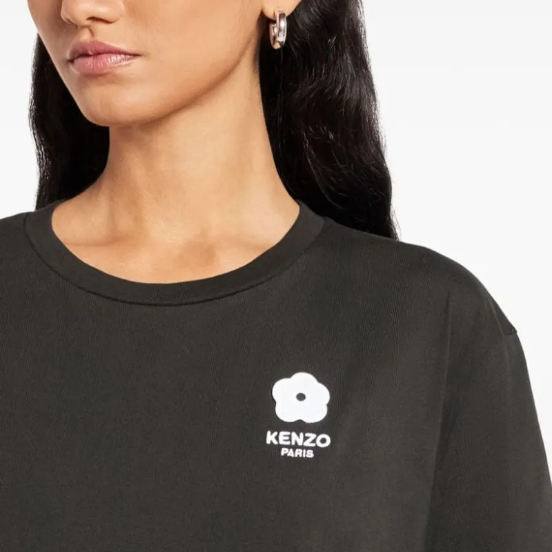 KENZO Boke Flower Cotton T shirt Dress-4