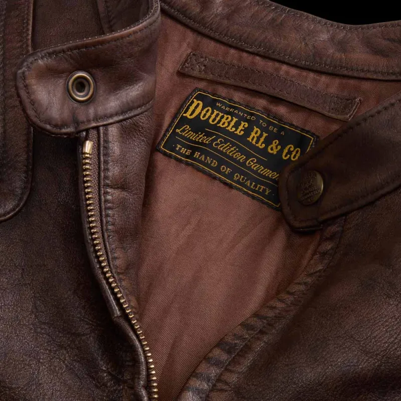 Ralph Lauren SS24 Leather Jacket Men's Vintage Brown-2
