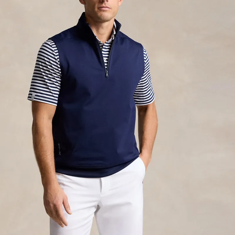 Ralph Lauren SS24 Vest Men's Elegant Dark Blue-2
