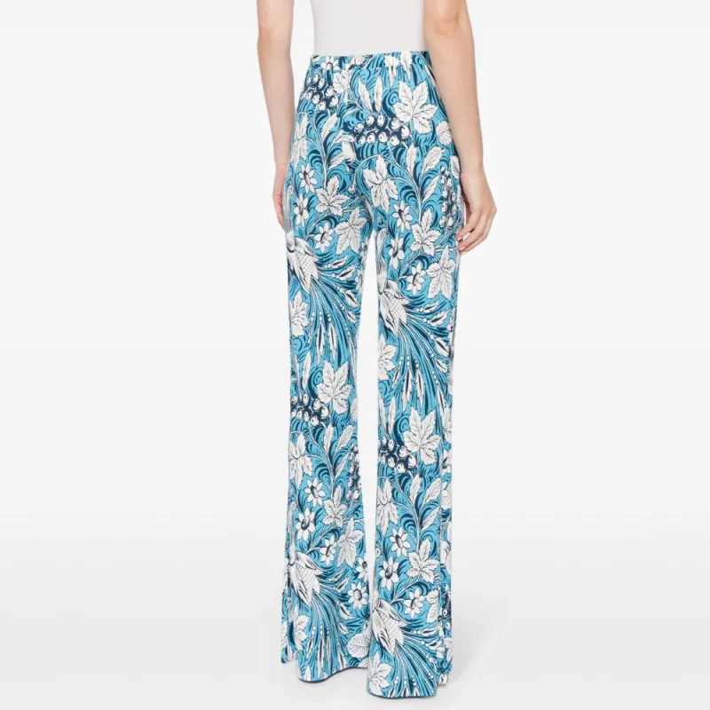 DVF Diane Von Furstenberg Brooklyn Floral print Flared Trousers-2