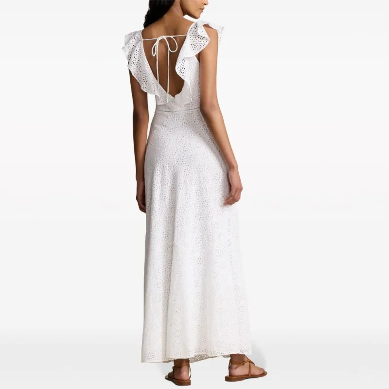 Polo Ralph Lauren Broderie anglaise Linen Maxi Dress-2