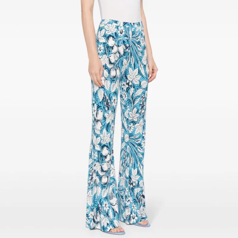 DVF Diane Von Furstenberg Brooklyn Floral print Flared Trousers-3
