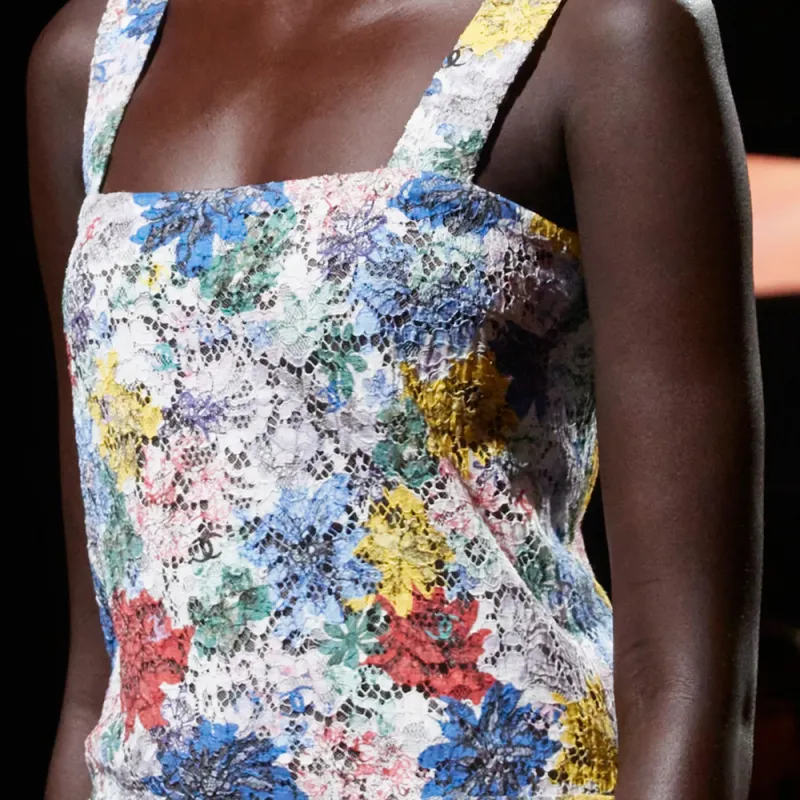 CHANEL 24 New Spring And Summer Arrivals Sleeveless Dress Women's Multicolor-2
