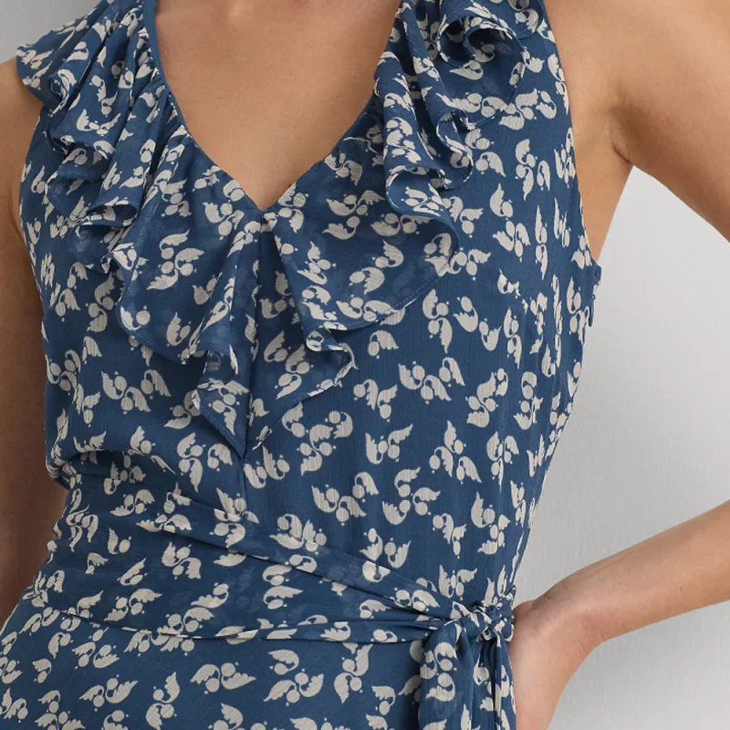 Polo Ralph Lauren SS24 Sleeveless Dress Women's Blue-4