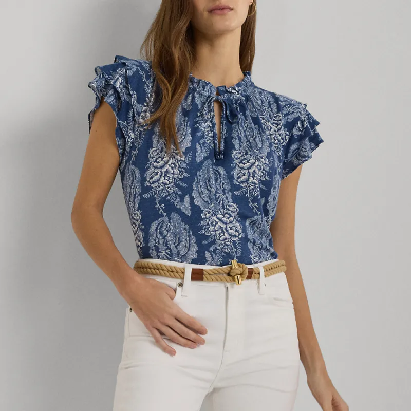 Polo Ralph Lauren SS24 T Shirt Women's Blue-3