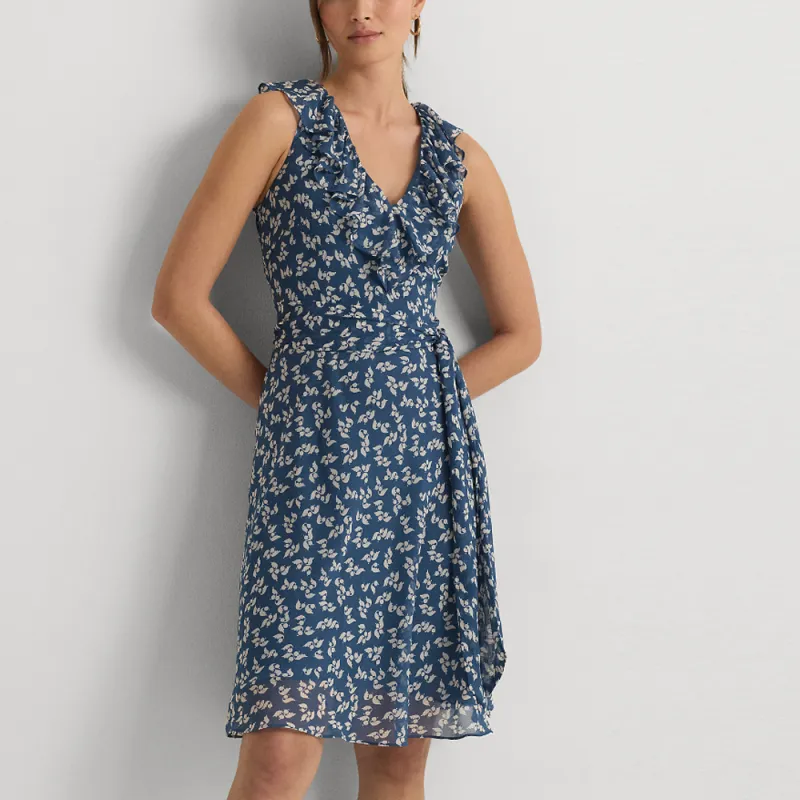 Polo Ralph Lauren SS24 Sleeveless Dress Women's Blue-3